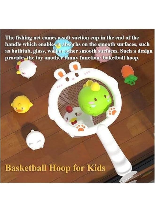 Generic - Glowing Fishing Bath Toy, Animal Ball Tub Toy Light Up Bathtub Luminous Floating Game Basketball Hoop (3PCS Balls-1) - Image 1