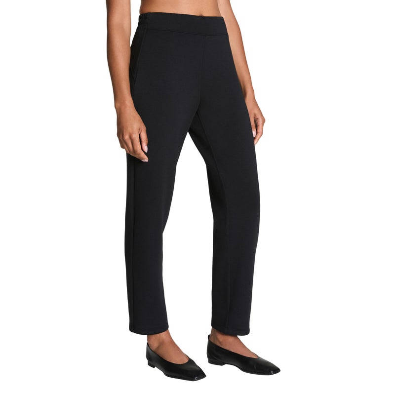 SPANX AirEssentials Slim Straight Pant - Ankle-Length, Relaxed Lounge Trousers - UPF 50+ Protection - Very Black - Medium - Image 3