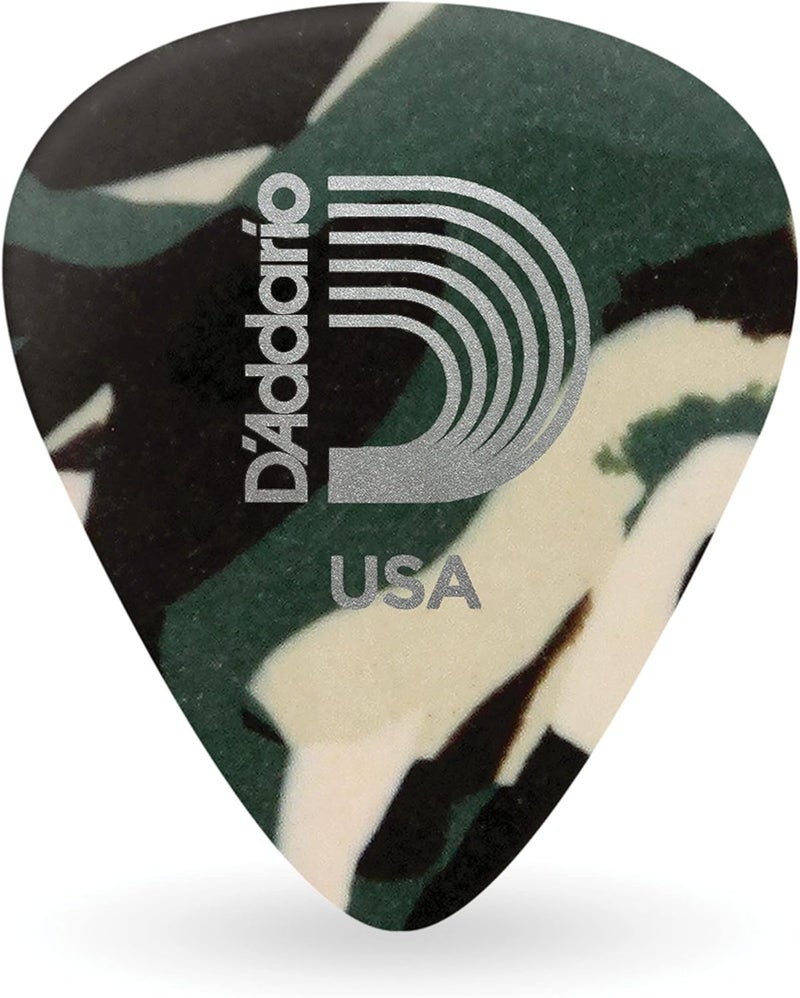 Daddario D'Addario Camouflage Celluloid Guitar Picks - 10 Pack - Image 1