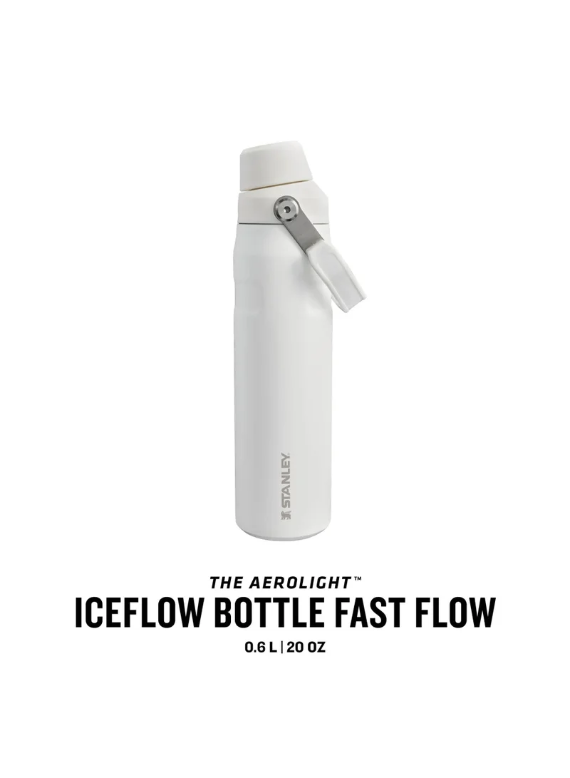 Stanley The Aerolight IceFlow Water Bottle Fast Flow 0.6L - Keeps 10 Hours Cold - Lightweight Insulated Water Bottles - Dishwasher Safe - Leakproof and Fast Flow Lid - BPA Free - Frost