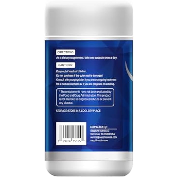 Sapphire GLP-1 Daily 5-in-1 Support – 500 Million AFU Akkermansia + Berberine, Chromium, Inulin & Botanicals – Metabolic Balance & Digestive Support, Vegan, 90 Capsules - Image 2
