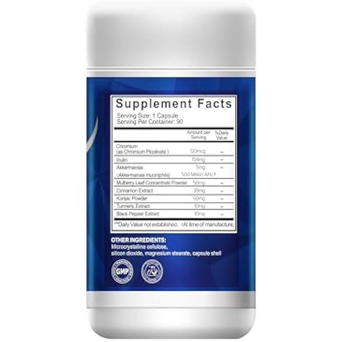Sapphire GLP-1 Daily 5-in-1 Support – 500 Million AFU Akkermansia + Berberine, Chromium, Inulin & Botanicals – Metabolic Balance & Digestive Support, Vegan, 90 Capsules - Image 3
