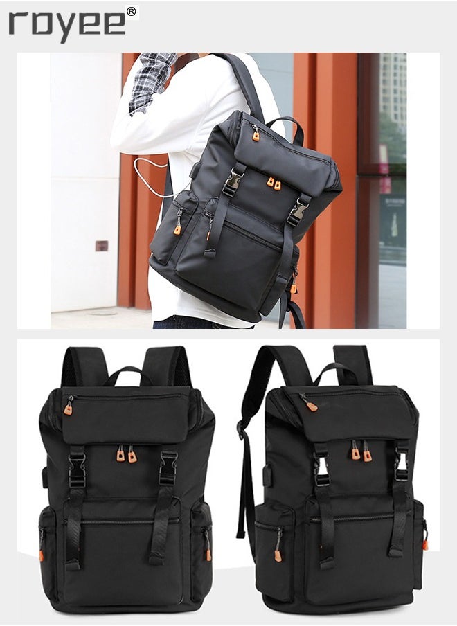 Royee - Fashionable Outdoor Leisure Backpack, Large Capacity Schoolbag For Men, Double Shoulder Backpack for High School Boys - Image 1