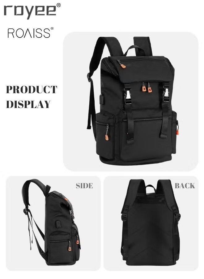 Royee - Fashionable Outdoor Leisure Backpack, Large Capacity Schoolbag For Men, Double Shoulder Backpack for High School Boys - Image 1