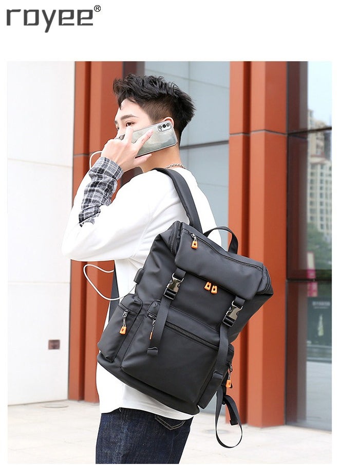 Royee - Fashionable Outdoor Leisure Backpack, Large Capacity Schoolbag For Men, Double Shoulder Backpack for High School Boys - Image 1
