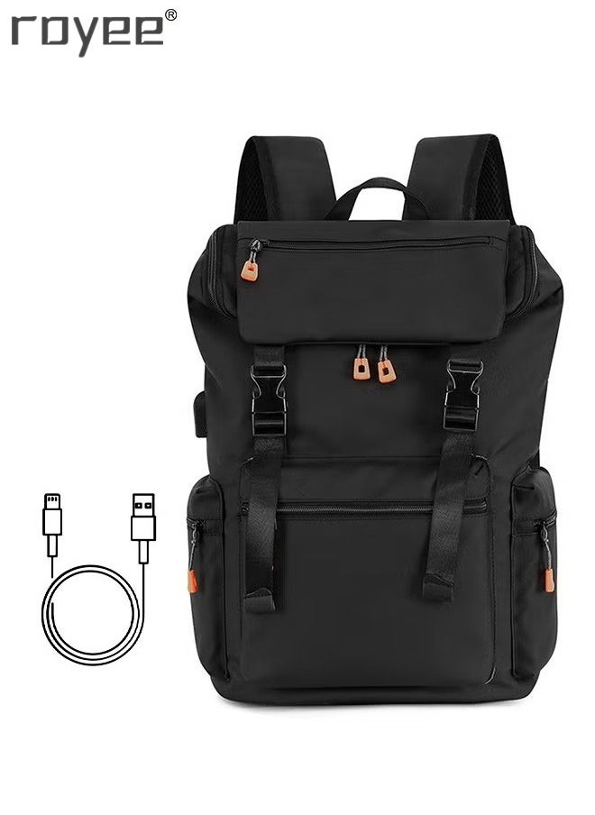 Royee - Fashionable Outdoor Leisure Backpack, Large Capacity Schoolbag For Men, Double Shoulder Backpack for High School Boys - Image 1