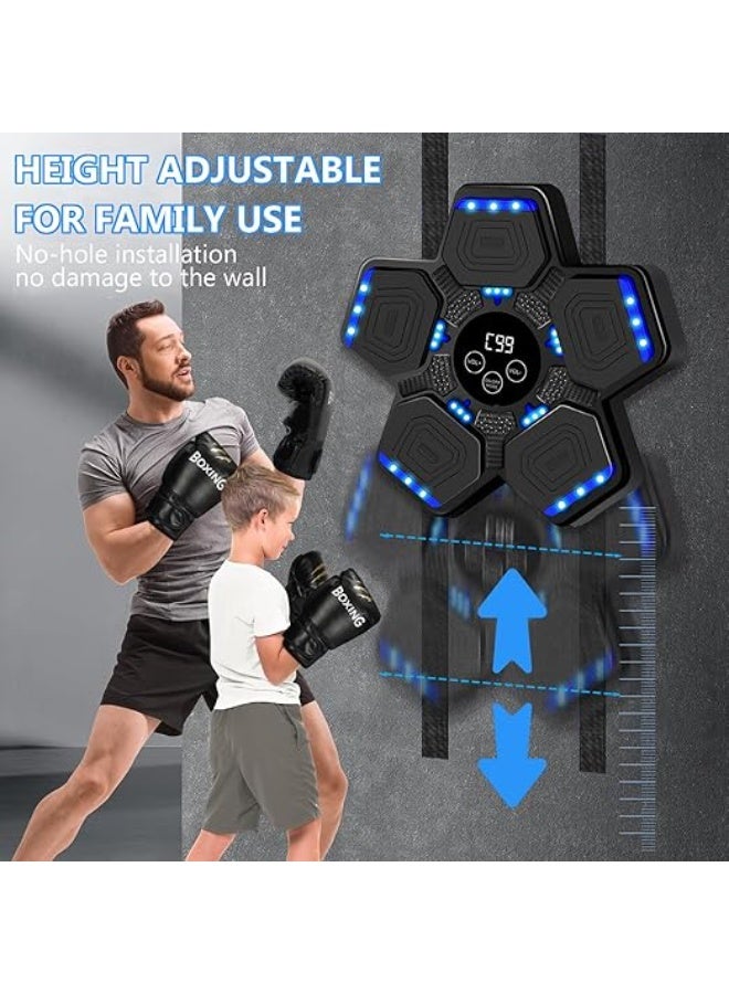 LENND Music Boxing Machine,Smart Bluetooth Wall Music Boxing Machine for Adults Kids,Punching Machine with Boxing Gloves,Boxing Target Punching Trainer Equipment for Home,Gym - Image 3