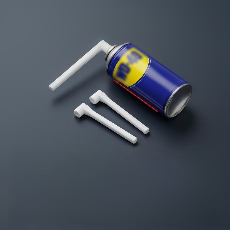 Set Of 3 White WD 40 Extension Rod Tools Perfectly Compatible With WD 40 Spray Cans Multi Color Options Available Enhancing User Experience - Image 2