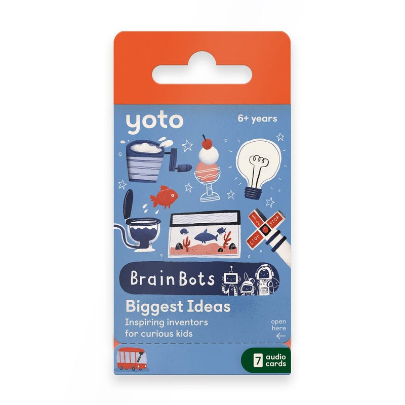 YOTO BrainBots Biggest Ideas 7 Audio Cards for Use with Player Mini Allin1 Audio Device Educational ScreenFree Listening with Fun Stories for Learning Interactive Quizzes Ages 6 - Image 2