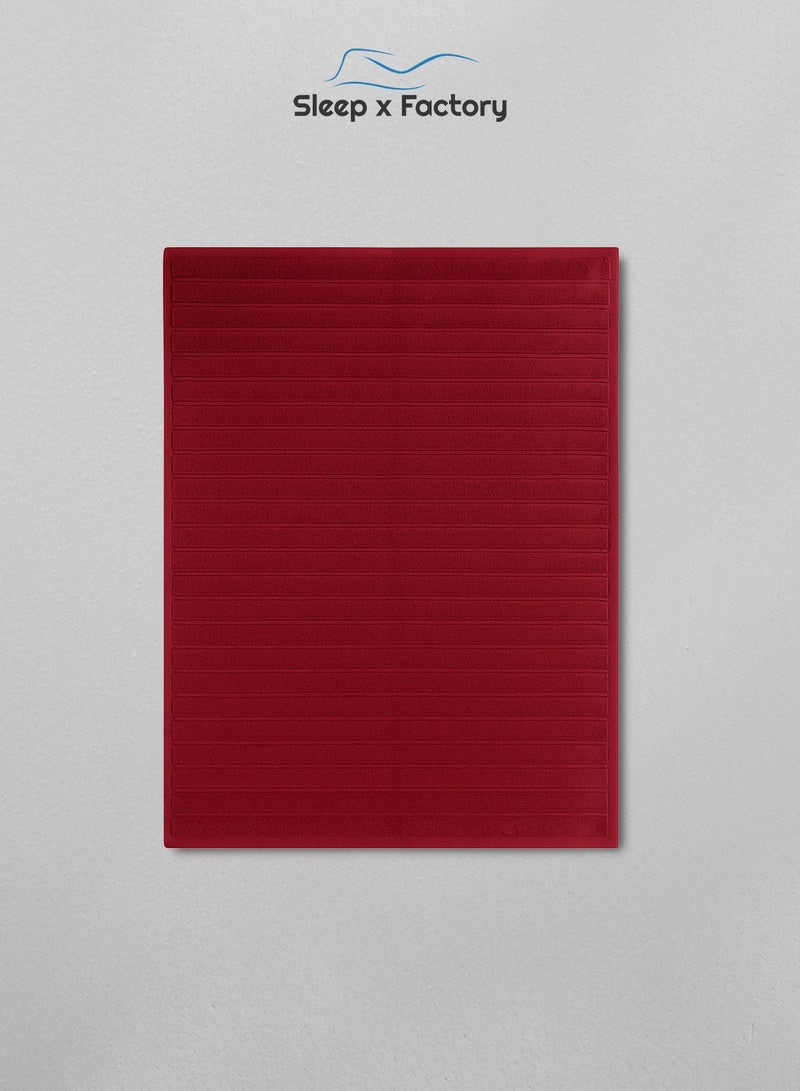 Sleep x Factory Wavy Textured Bath Towel – 100% Pure Cotton, Soft & Absorbent – 50x100 cm - Image 2