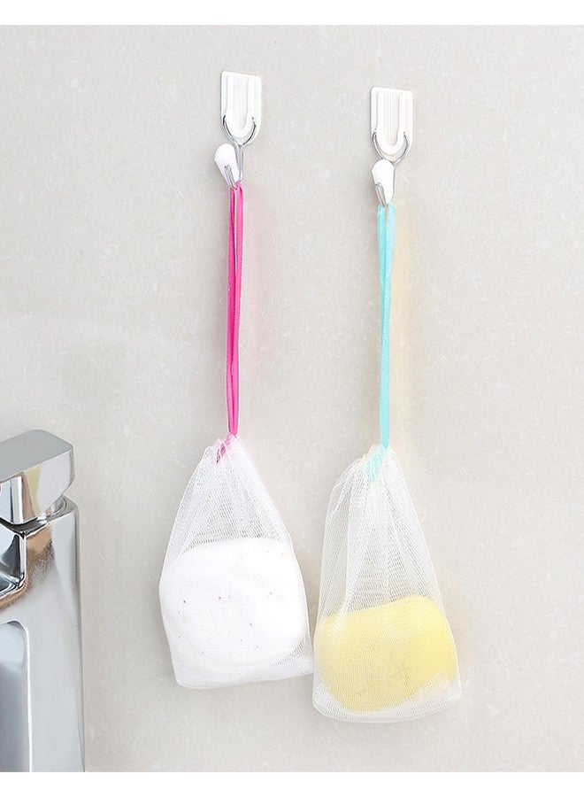 Feelorna 7pcs Soap Bag Soft for Shower, Soap Pouch Saver with Drawstring for Foaming and Drying, Soap Bubble Mesh Bags for Bath Hangable (7 colors) - Image 4