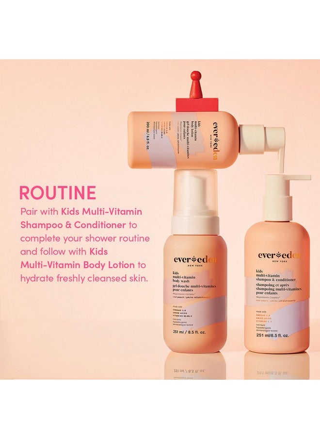 Evereden Evereden Kids Shampoo and Conditioner 2 in 1: Cool Peach, 8.5 fl oz. | Gentle Kids Skin Care | Non-toxic and Clean Ingredients  - Image 5