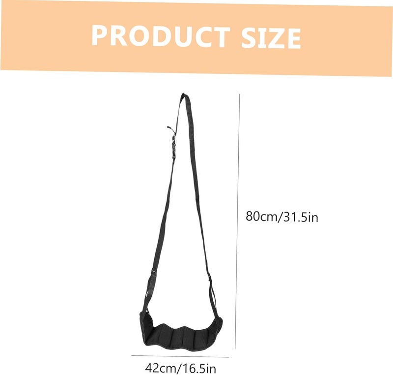 Gadpiparty Portable Adjustable Airplane Footrest Hammock Comfortable Travel Footrest for Plane Train and Office Use Prevents Numbness and Puffiness Easy Installation - Image 2