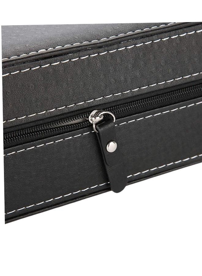 BLOOMING TIME 6 Grid leather Watch Organizer Watches Case Boxes jewelry Display Storage Holder - Image 3
