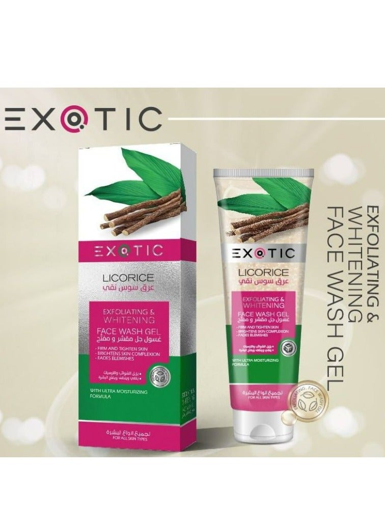 Exfoliating Whitening FACE WASH GEL LICORICE 100 ML