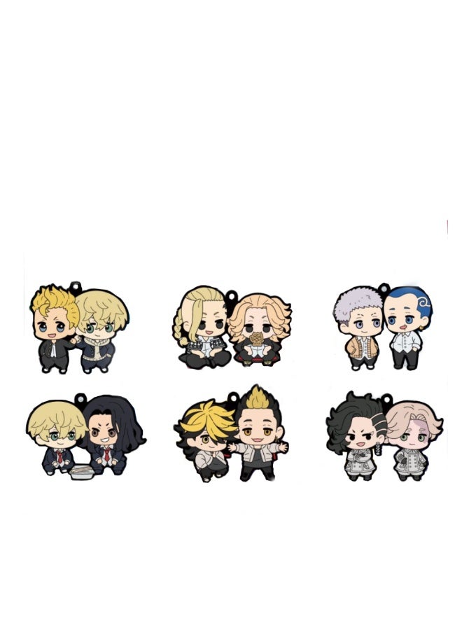 MegaHouse Tokyo Revengers Rubber Mascot Buddycolle Mini Collectible Figures by Megahouse