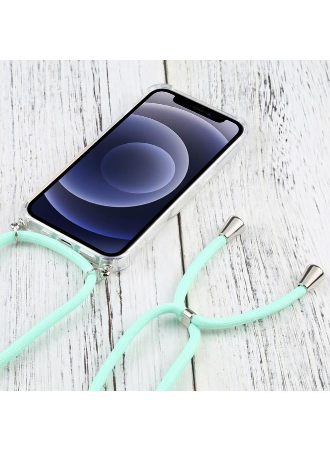 Zaboon Case For iPhone 13 Four-corner Shockproof Transparent TPU Protective Case with Lanyard - Image 3