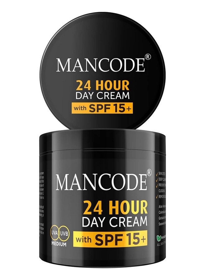 MAN CODE Mancode 24 Hours Day Cream For Men With Spf 15+, Brightening Face Cream For Men, Skin Whitening & Glowing Cream For Oily Skin, White Tone Day Cream With Fresh Hydration & Sun Protection  - Image 3