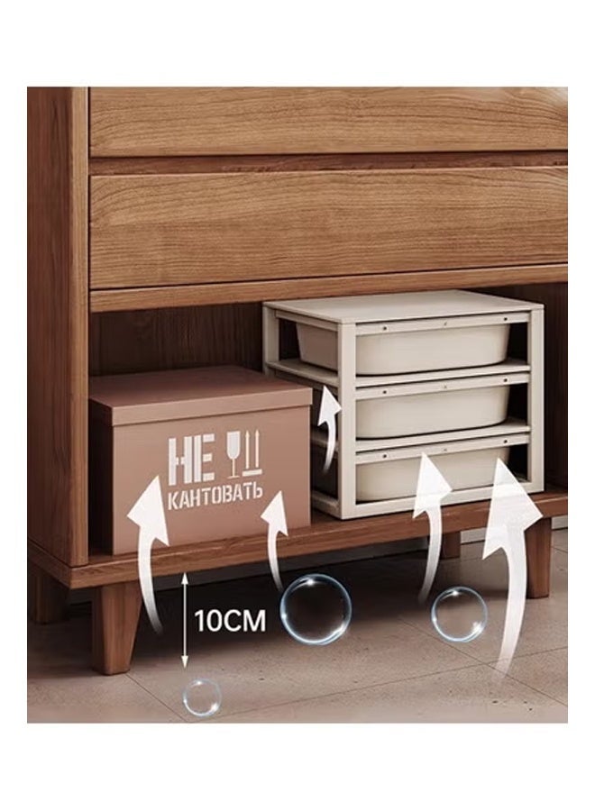 keke Nordic Solid Wood Bookcase Floor Standing Study Cabinet Bookshelf for Bedroom Living Room and Student Storage - Image 5
