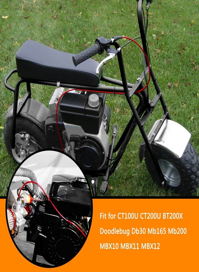 HOLATO 50'' Throttle Cable for Predator 212cc 6.5hp Coleman CT100U CT200U BT200X Baja Warrior Doodlebug Db30 Mb165 Mb200 MOTOVOX MBX10 MBX11 MBX12 RT200 Mini Bike GX160 GX200 Pit Dirt Bike Parts Red - Image 2