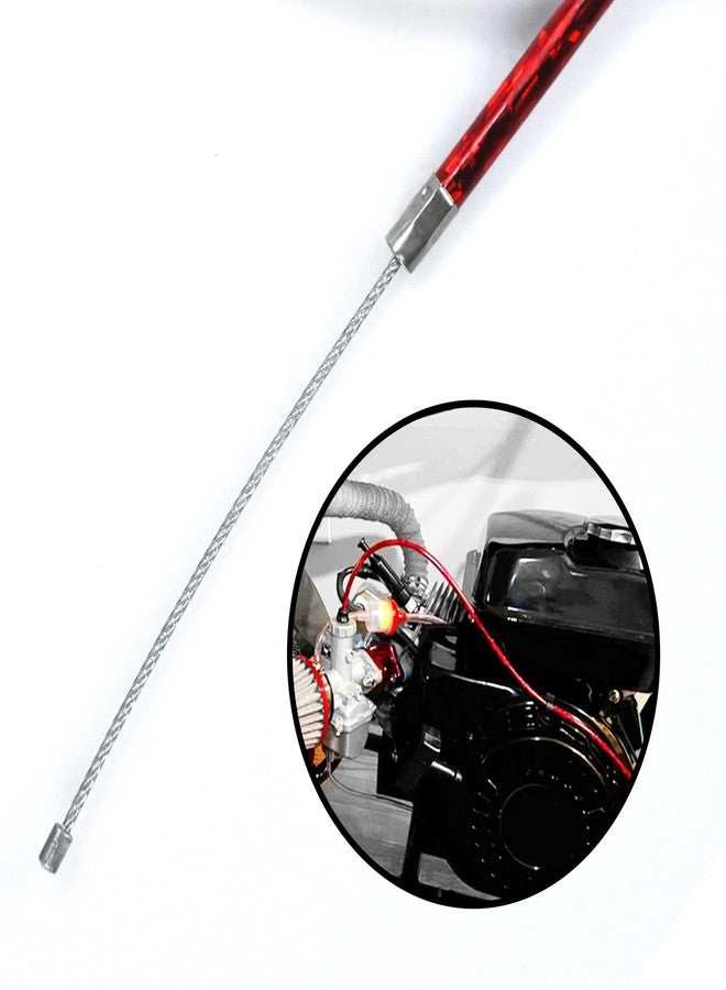 HOLATO 50'' Throttle Cable for Predator 212cc 6.5hp Coleman CT100U CT200U BT200X Baja Warrior Doodlebug Db30 Mb165 Mb200 MOTOVOX MBX10 MBX11 MBX12 RT200 Mini Bike GX160 GX200 Pit Dirt Bike Parts Red - Image 5