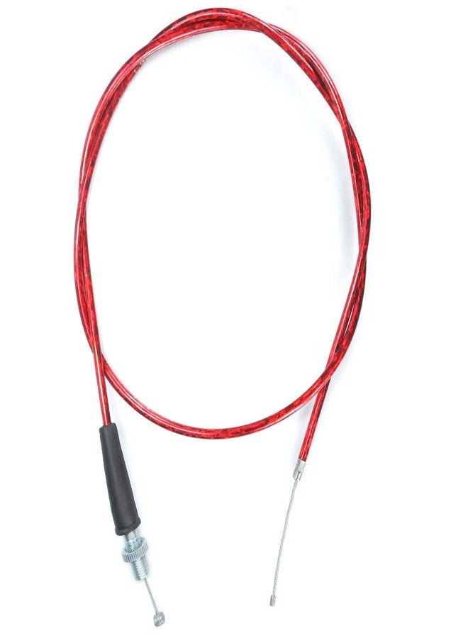 HOLATO 50'' Throttle Cable for Predator 212cc 6.5hp Coleman CT100U CT200U BT200X Baja Warrior Doodlebug Db30 Mb165 Mb200 MOTOVOX MBX10 MBX11 MBX12 RT200 Mini Bike GX160 GX200 Pit Dirt Bike Parts Red - Image 1