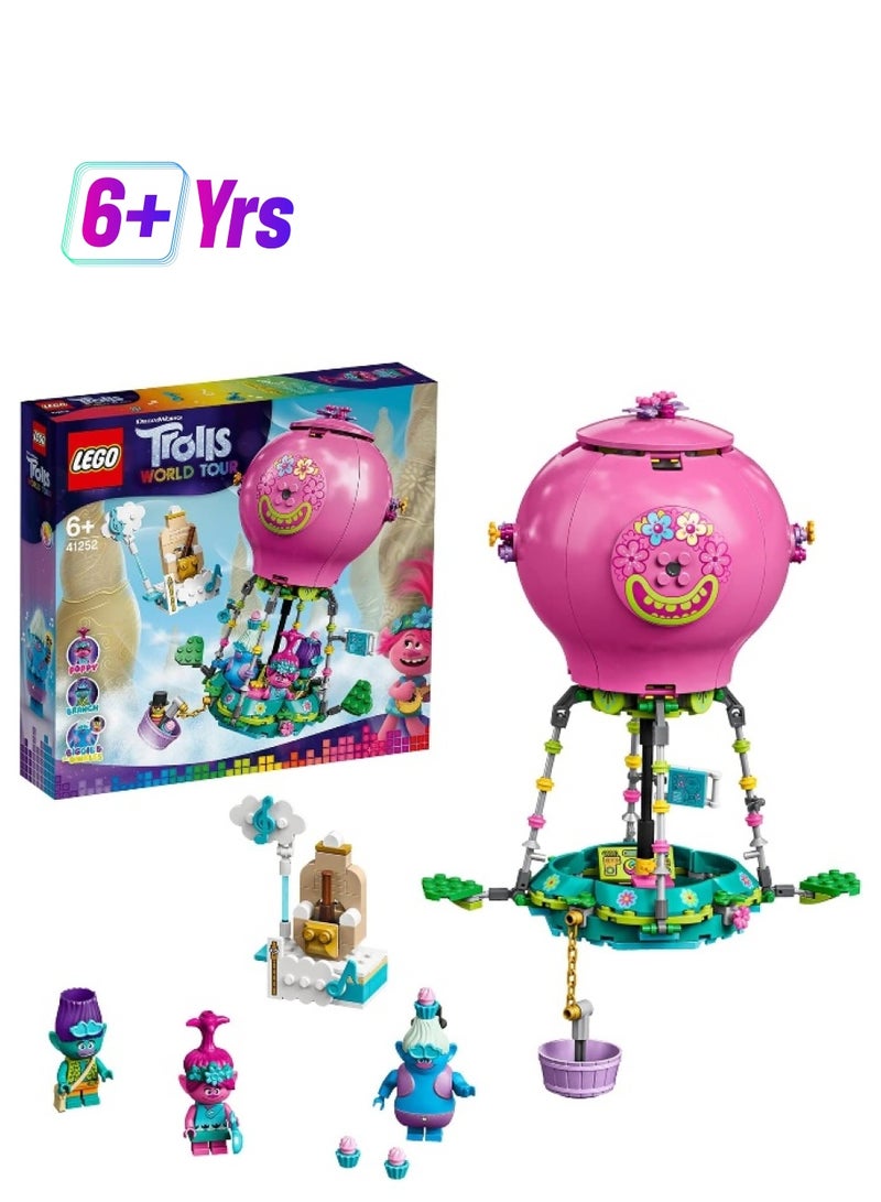 LEGO Trolls World Tour Poppy’s Hot Air Balloon Adventure 41252 Building Kit - Image 1