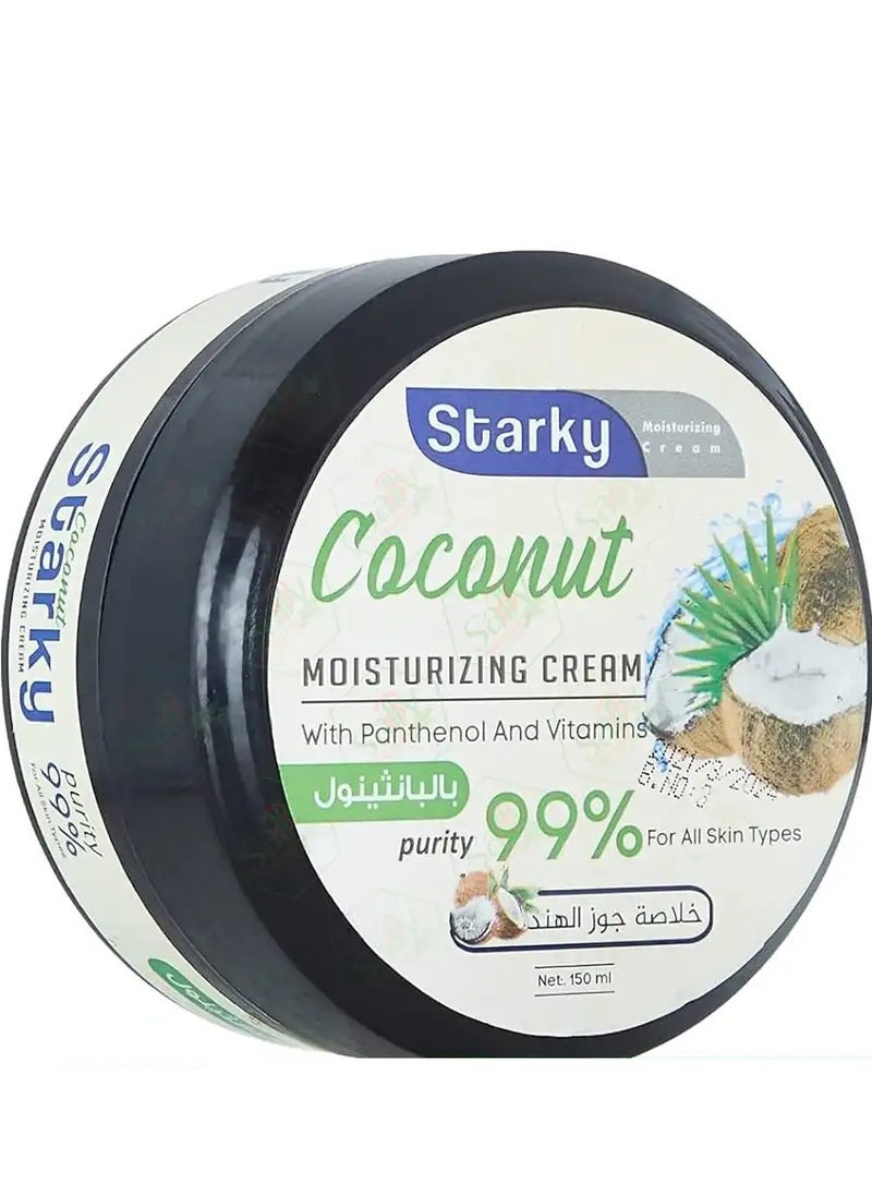 Starky Moisturizing Cream With Panthenol And Vitamins With Coconut Extract 150ml 