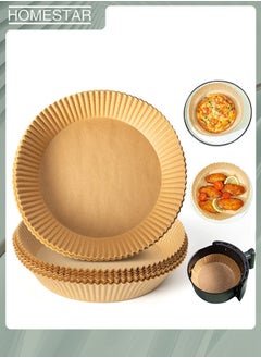 HOMESTAR Air Fryer Disposable Paper Liner Cooking Paper for Air Fryer Non-Stick Air Fryer Liners Baking Paper for Air Fryer Oil-proof Food Grade Parchment for Baking Roasting Microwave 50 Pieces 20*4.5CM  - Image 2