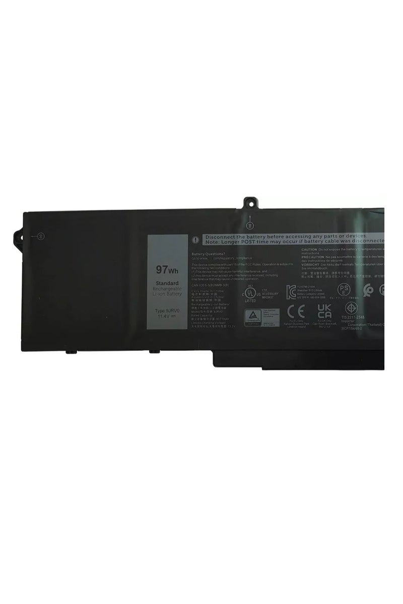 Terabyte بطارية لابتوب بديلة 9JRV0 97Wh لجهاز Dell Precision 3581 3571 3561 Latitude 5531 5521 Alienware m18 R1 R2 Series Alienware m17 R5 AMD Series 11.25V - Image 1