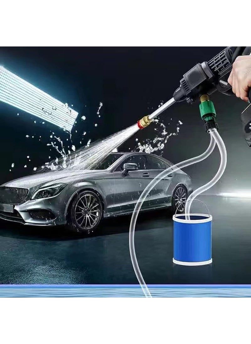Vruta Vruta Cordless Car Washer Electric Pressure Washer Gun High Pressure Handheld Power Washer Gun Portable Power Cleaner Washer Kit for Flower Watering Floor Cleaning Car Washing  - Image 3