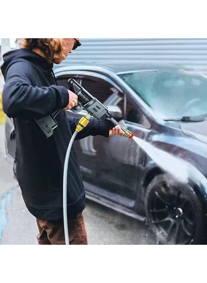 Vruta Vruta Cordless Car Washer Electric Pressure Washer Gun High Pressure Handheld Power Washer Gun Portable Power Cleaner Washer Kit for Flower Watering Floor Cleaning Car Washing  - Image 2