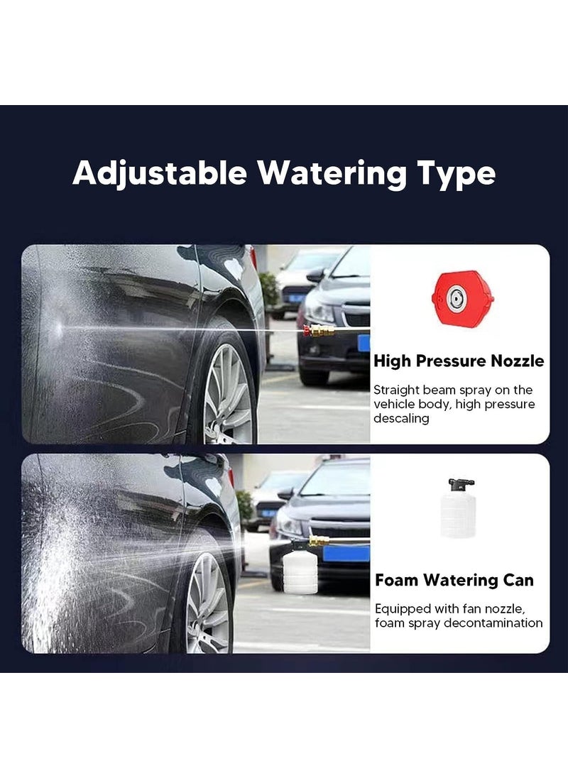 Vruta Vruta Cordless Car Washer Electric Pressure Washer Gun High Pressure Handheld Power Washer Gun Portable Power Cleaner Washer Kit for Flower Watering Floor Cleaning Car Washing  - Image 4