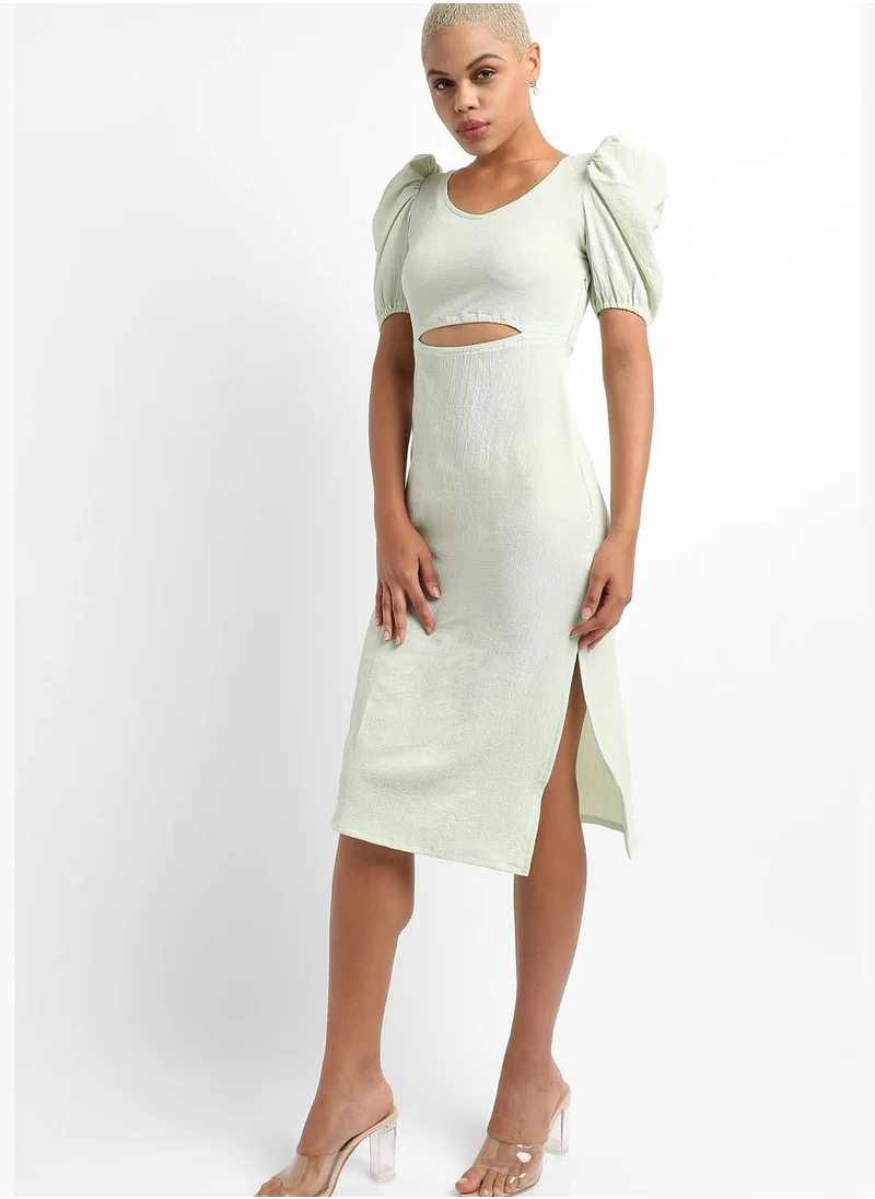 Campus Sutra Women's Solid Casual Dress