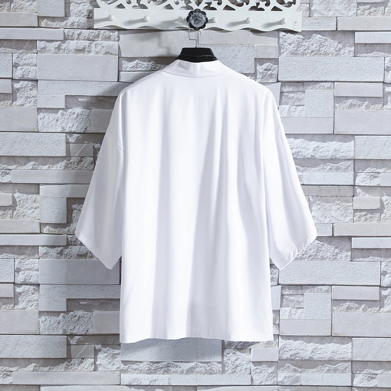 A Generation Of New Summer Sun Protection Clothing Chinese Style Cape Coat Men And Women Couples Loose Ice Silk Sun Protection Clothing - Image 3