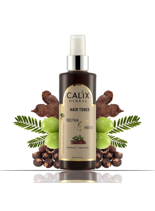 كلاليكس هيربال تونر الشعر كاليكس العشبي العضوي والأيورفيدي يُساعد على نمو الشعر، ويمنع تساقطه، ويقضي على قشرة الرأس من جذورها، للرجال والنساء | لجميع أنواع الشعر (٢٠٠ مل) - Image 1