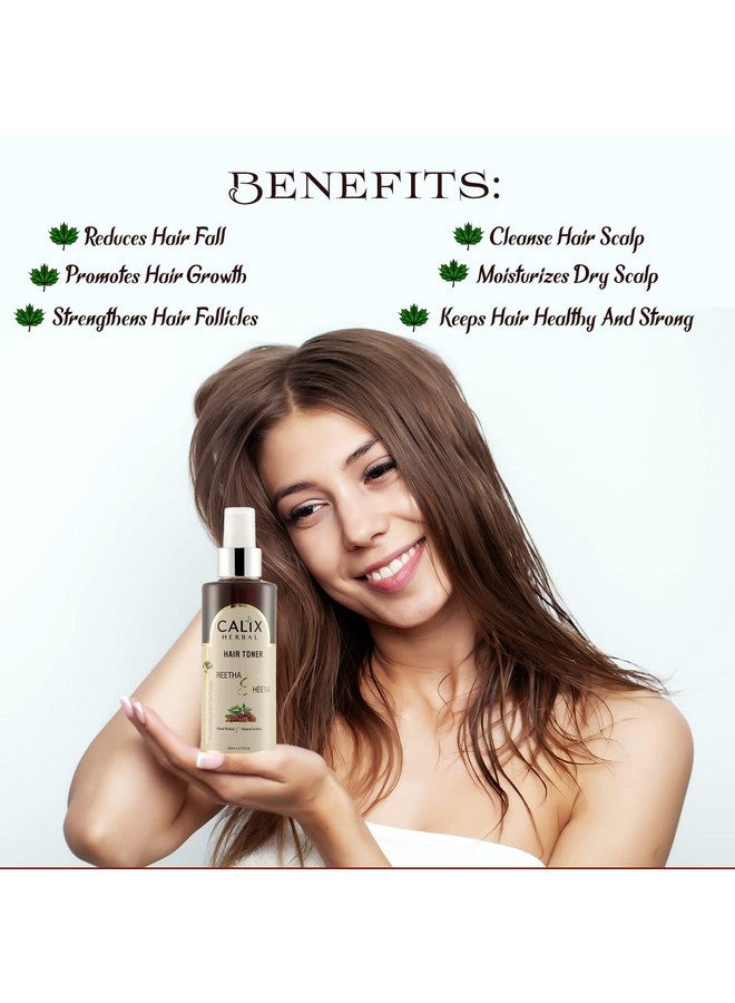 كلاليكس هيربال تونر الشعر كاليكس العشبي العضوي والأيورفيدي يُساعد على نمو الشعر، ويمنع تساقطه، ويقضي على قشرة الرأس من جذورها، للرجال والنساء | لجميع أنواع الشعر (٢٠٠ مل) - Image 4