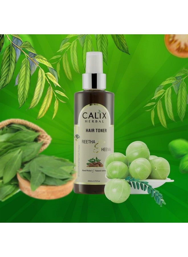 كلاليكس هيربال تونر الشعر كاليكس العشبي العضوي والأيورفيدي يُساعد على نمو الشعر، ويمنع تساقطه، ويقضي على قشرة الرأس من جذورها، للرجال والنساء | لجميع أنواع الشعر (٢٠٠ مل) - Image 2