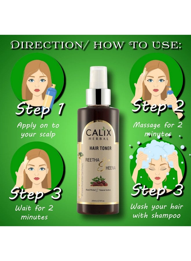 كلاليكس هيربال تونر الشعر كاليكس العشبي العضوي والأيورفيدي يُساعد على نمو الشعر، ويمنع تساقطه، ويقضي على قشرة الرأس من جذورها، للرجال والنساء | لجميع أنواع الشعر (٢٠٠ مل) - Image 5