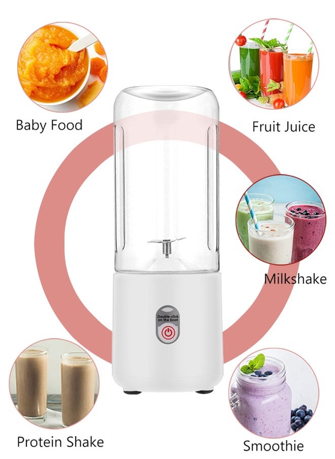 SUCITY - Portable Blender-Personal Blender Juicer Cup Type-C Rechargeable-Mini Handheld Blender with 6 Blades-Mixer for Fruit Shakes and Smoothies-Portable Juicer for Home Outdoor - Image 1