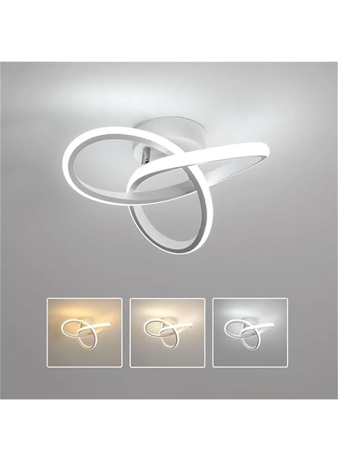 HOOKOR LED Ceiling Lights, Mini LED Modern Energy Saving Light, Round Geometry Clover Shape Lamp for Hallway, Study, Office, Corridor Ceiling Lighting(White, Geometry) - Image 3