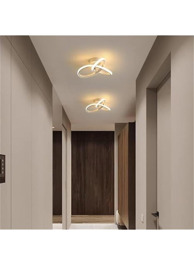 HOOKOR LED Ceiling Lights, Mini LED Modern Energy Saving Light, Round Geometry Clover Shape Lamp for Hallway, Study, Office, Corridor Ceiling Lighting(White, Geometry) - Image 5