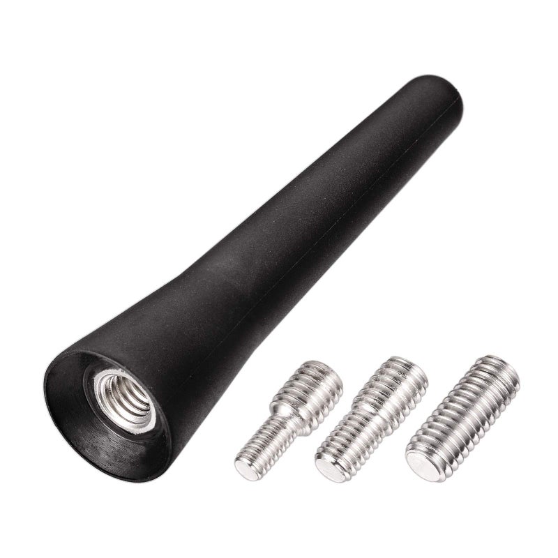 Bingfu Car Radio Short Rubber Antenna Mast [ONLY for Roof-Mounted] [2.5 inch] Vehicle FM AM Stereo Universal Roof-Mounted Antennas - NOT a Replacement for Shark Fin Antenna - Image 1