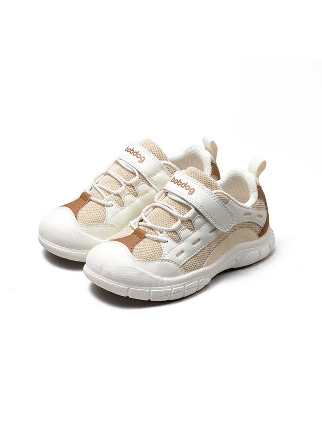 Babu Bean Babbudou Children's Sports Shoes, Breathable, Soft-soled Running Shoes For Boys And Girls, Autumn Style, Toddler Walking Shoes, Light Beige, Size 25 - Image 5