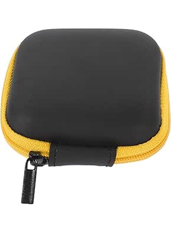 Portable EVA Earbud Case Yellow Travel Cable Storage Bag For Chargers Earphones - Image 1