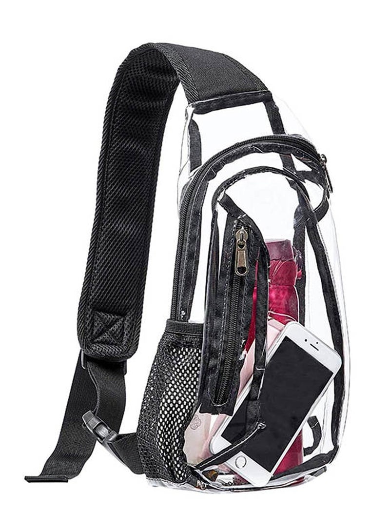 Generic Clear Crossbody Stadium Bag, Transparent Crossbody Purse for Women, Unisex Clear Bag with Sling for Concerts and Sports - Image 2