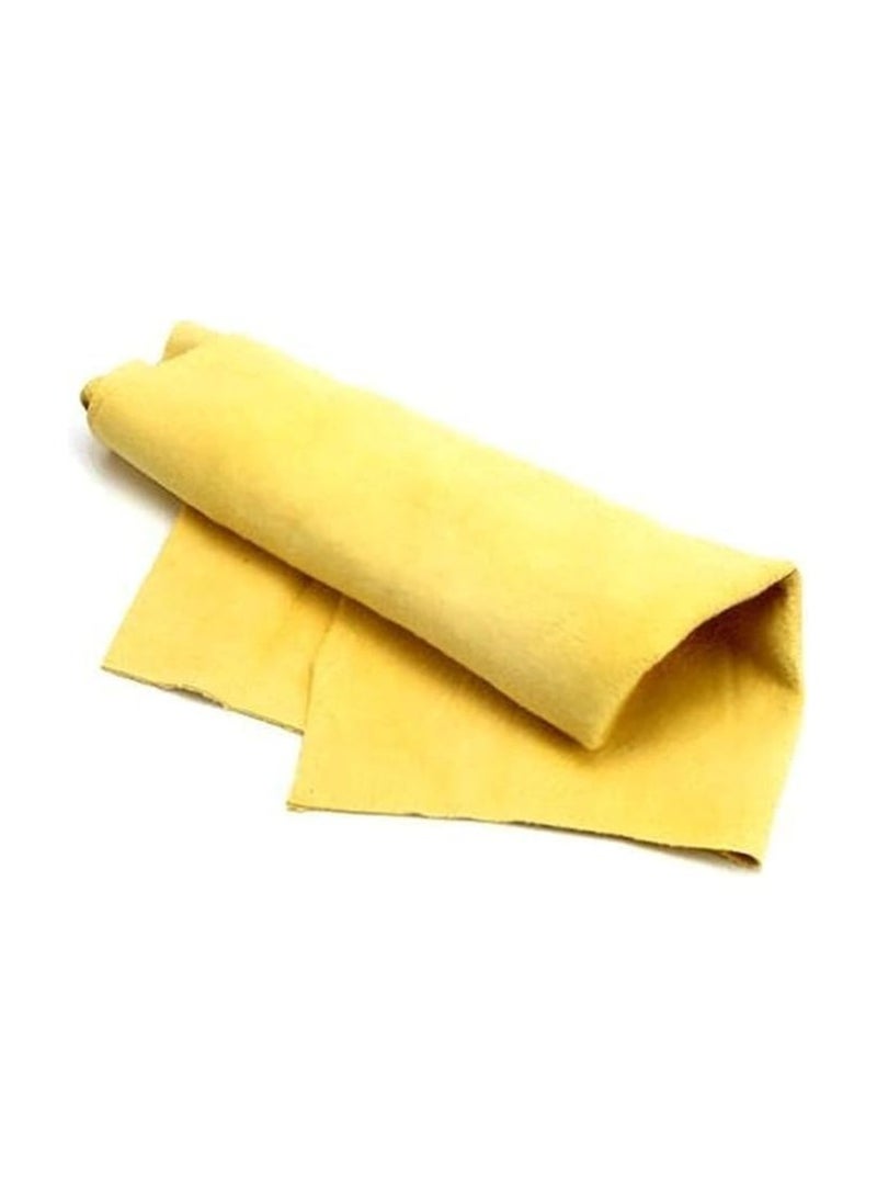 Luxury Suede Cloth Towel L 66x43cm Washable and Reusable for All Surfaces Perfect for Everyday Use in Kitchen and Home Ideal for Cleaning Cars and Tools Random Colors Available (Yellow) - Image 2