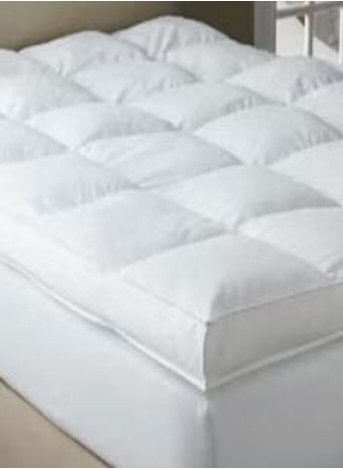 House One Microfiber Mattress Topper 10 cm With Microfiber Filling and Rubber Corners Edges  - Image 4