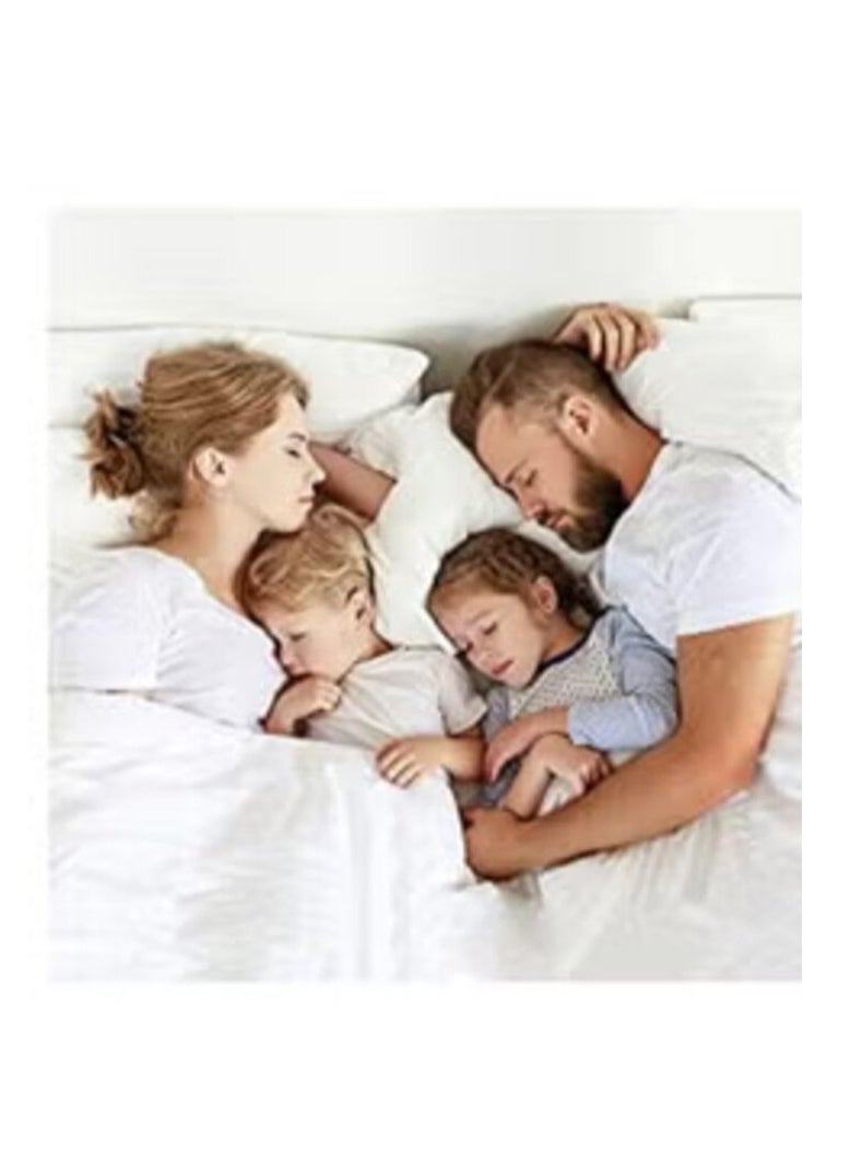House One Microfiber Mattress Topper 10 cm With Microfiber Filling and Rubber Corners Edges  - Image 3