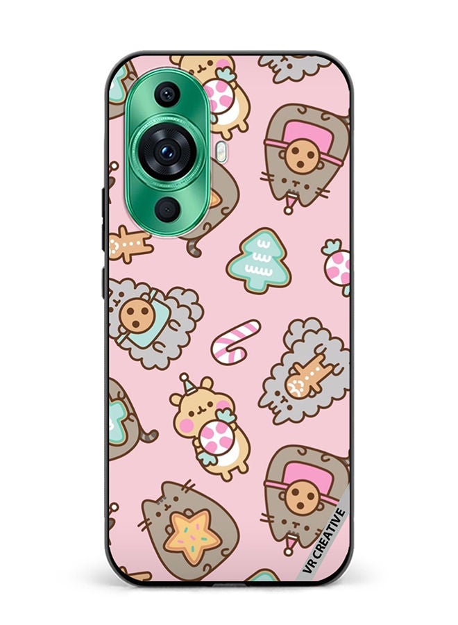 VR CREATIVE Protective Case Cover For Huawei nova 11 Pro Business Cat Design Multicolour - Image 1